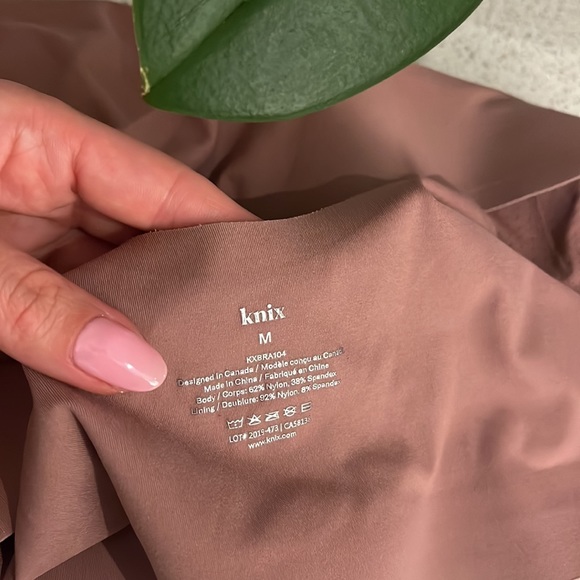 KNIX Sz Med LuxeLift Pullover Sports Bra in Rosé Pink 34A 34B 34C 34D 34DD - Picture 11 of 15